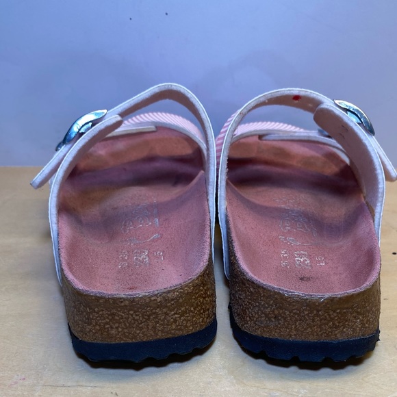 Birkenstock Birkiās Arizona Pink and White Striped Sandals ( size 35/36) - Picture 9 of 13
